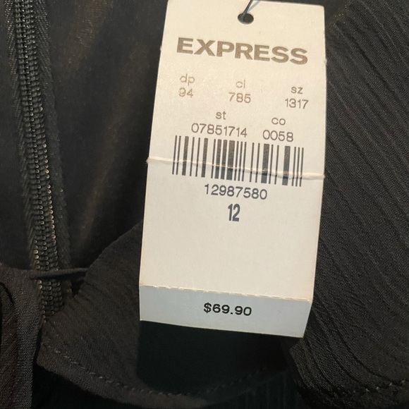 Women’s NEW with original tag Black Express Dress SZ 12 - Picture 2 of 4